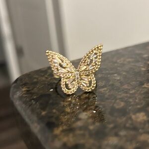 Gold Butterfly Ring